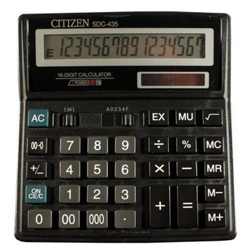 Калькулятор бухгалтерский 16 разр. 158х203,5х31,5