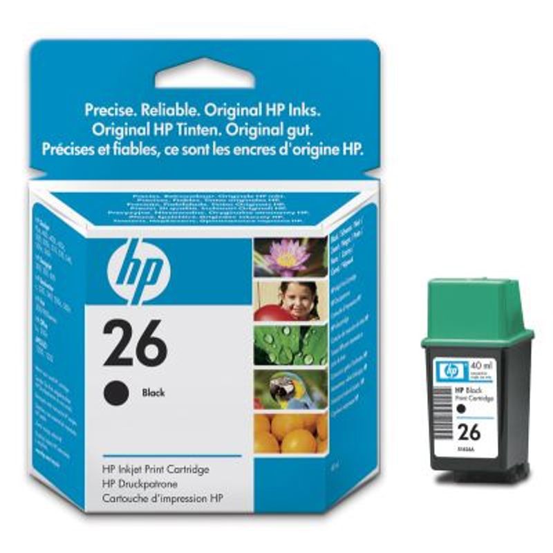 Картридж HP DJ 5 ** Black №26, оригинальный
