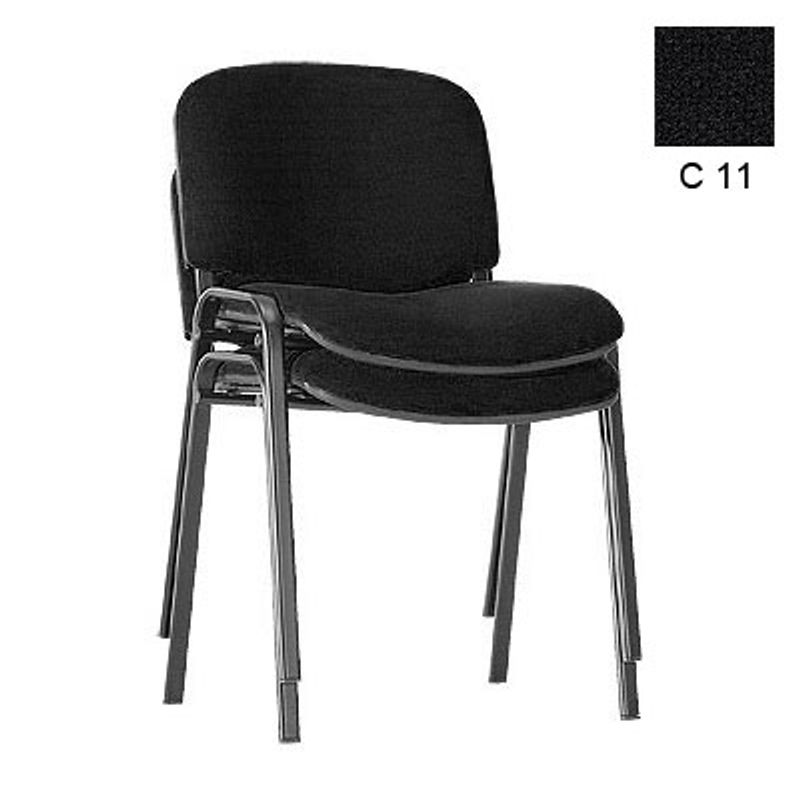 Стул офисный ISO Black C-11, ткань черная