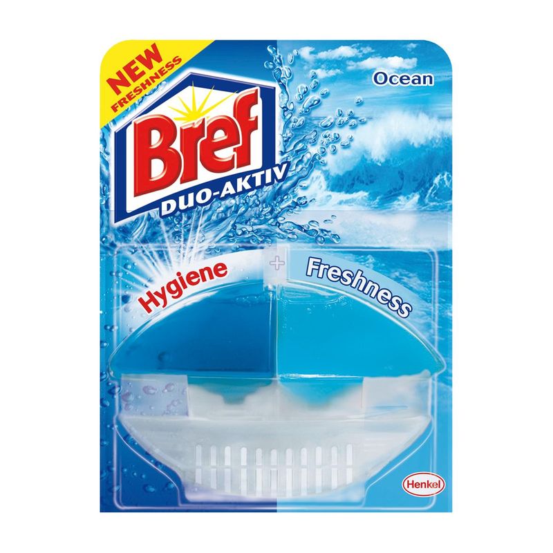 Освежитель для унитаза гель Bref-Duo Aktiv 60 мл, (+ корзинка)