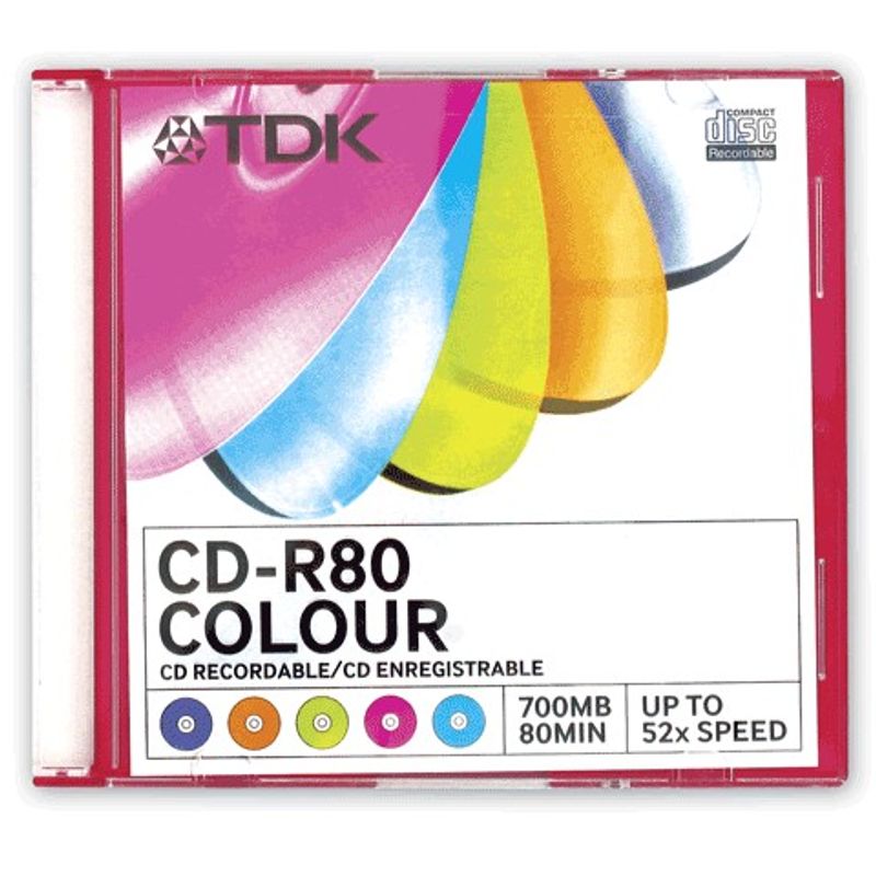 Диск CD-R Slim TDK 700 MB / 80 min 52x