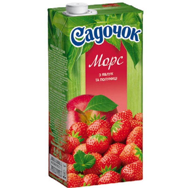 Морс яблочно-клубничный Садочок, 1 л