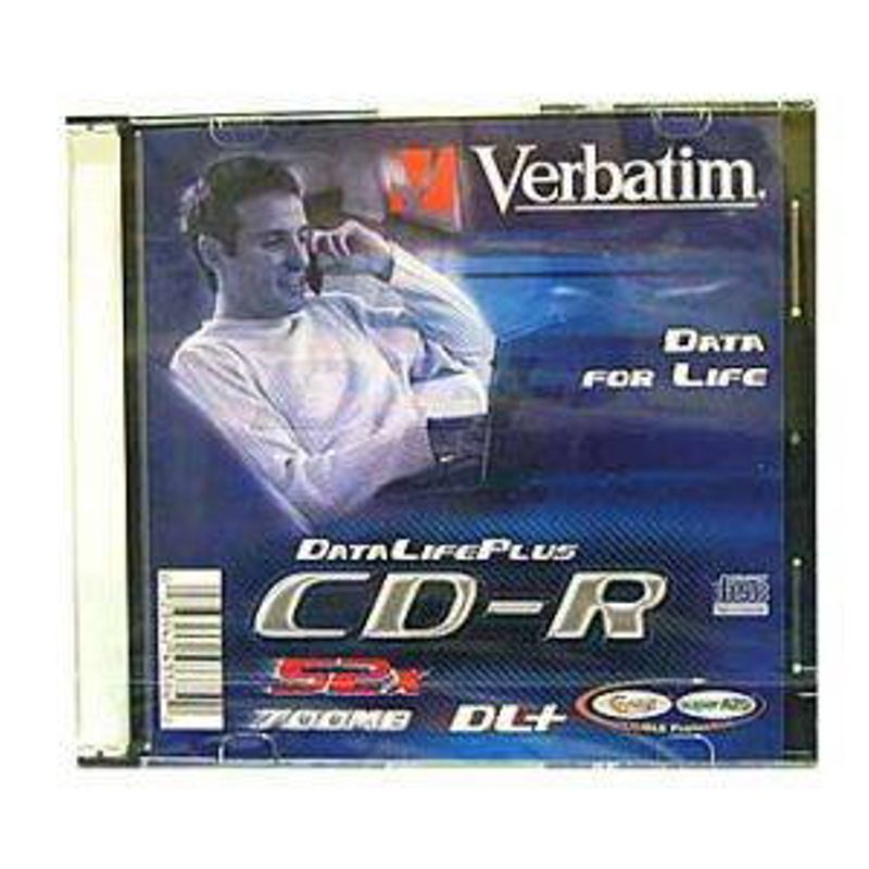 Диск CD-R Slim Verbatim DL 700 MB / 80 min 52x