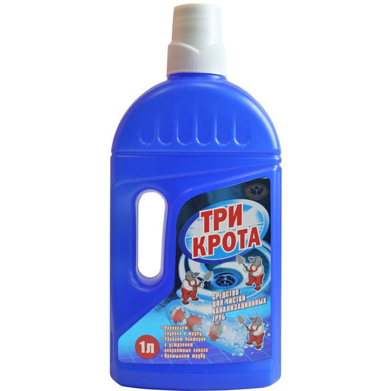 Средство для чистки труб Крот, 1000 мл