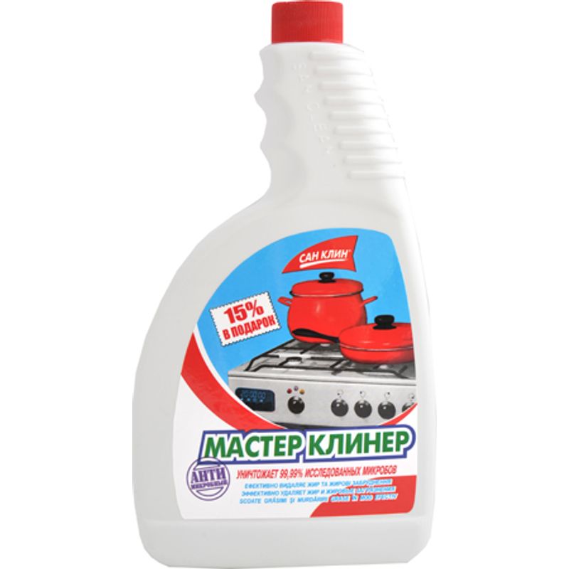 Средство д/чистки кухни Антижир Мастер-Клинер 650г запаска