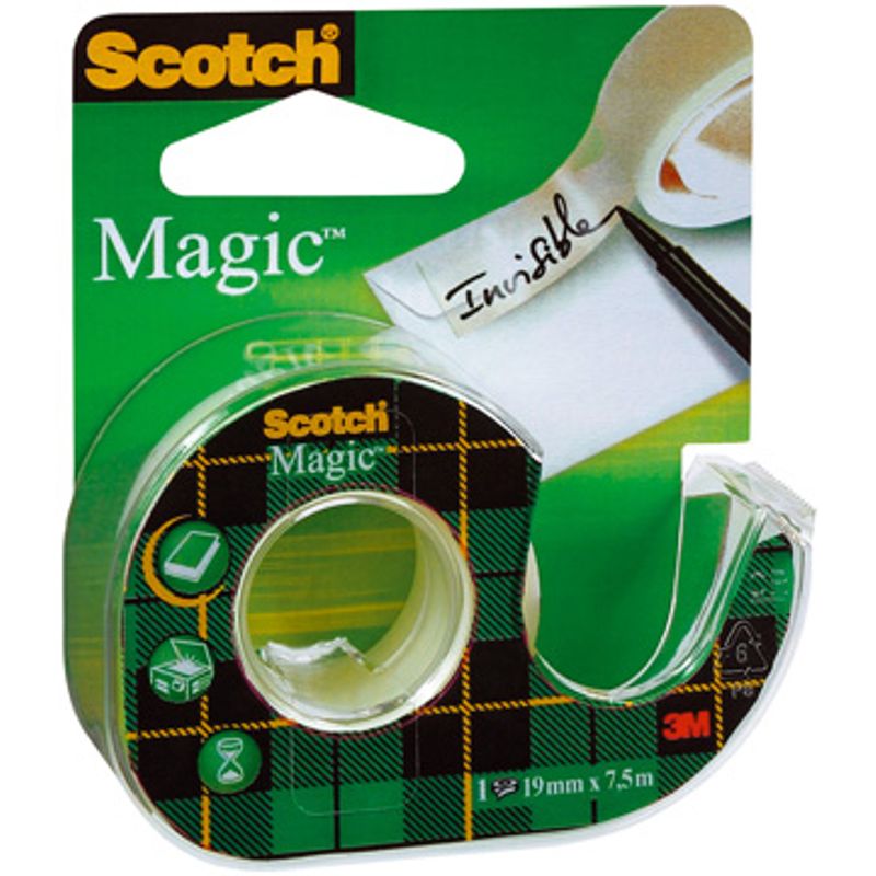 Скотч в диспенсере 19x7,5м, матовый Magic