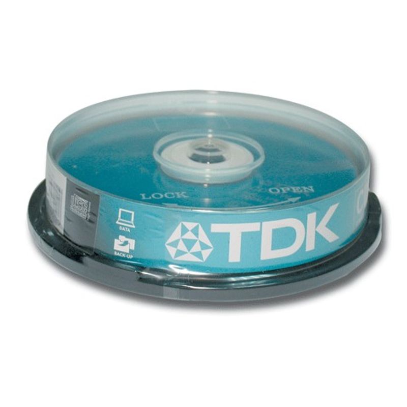 Диск CD-RW (Cake 10) TDK 700 MB / 80 min 4-12х