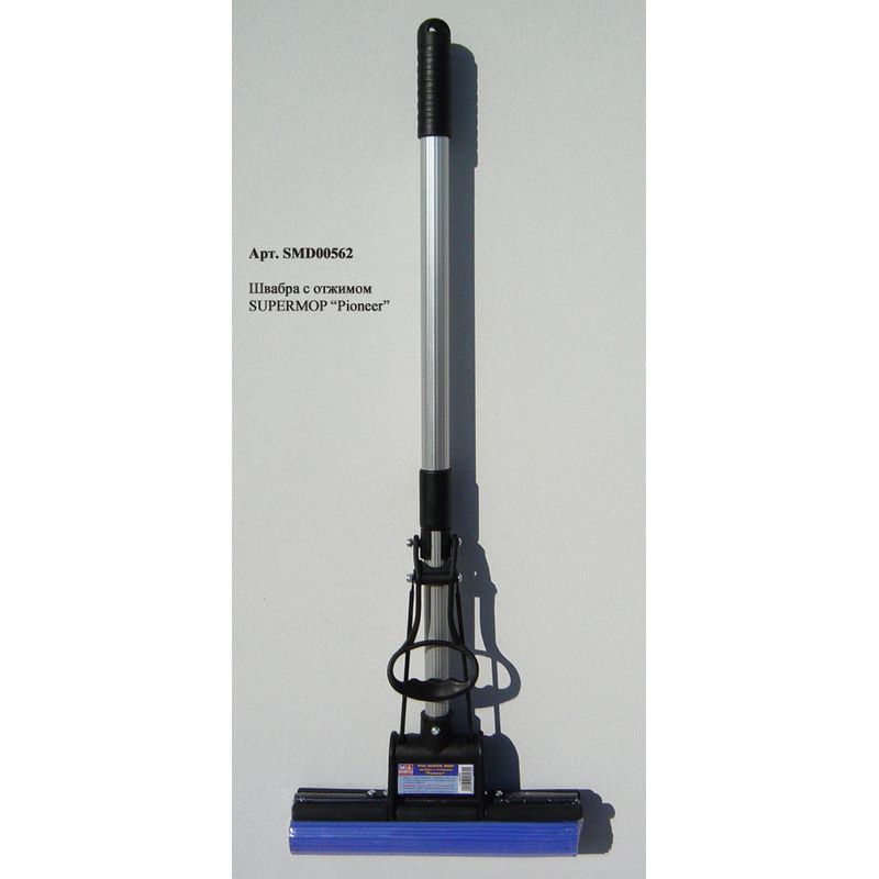Швабра с 1 отжимом и губкой PVA 27 см Supermop Pioneer
