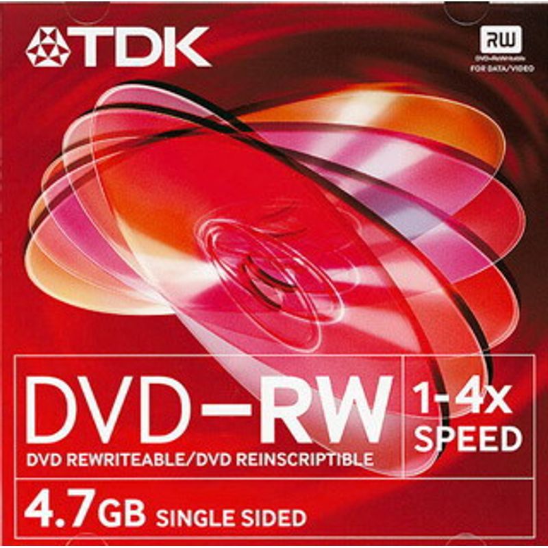 Диск DVD-RW Slim 4,7 GB TDK / 120 min 4x