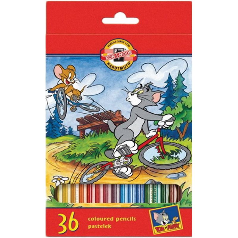 Карандаши цветные набор 36 шт. Tom & Jerry