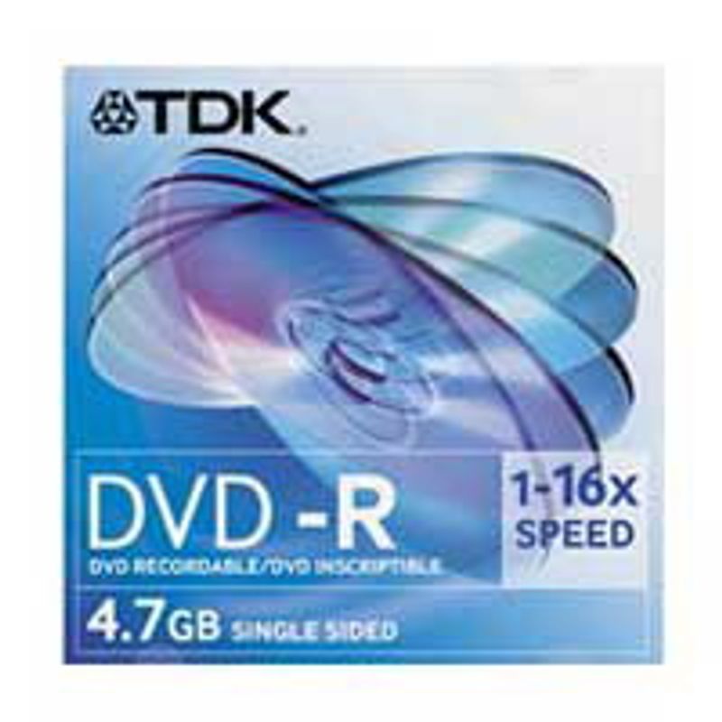 Диск DVD-R Slim TDK 4,7 GB / 120 min 16x