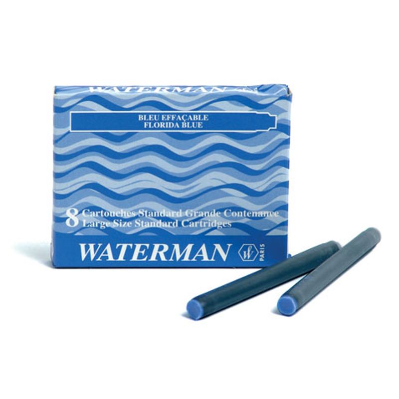 Картридж чернильный синий Waterman длинный (упаковка = 8 шт.)