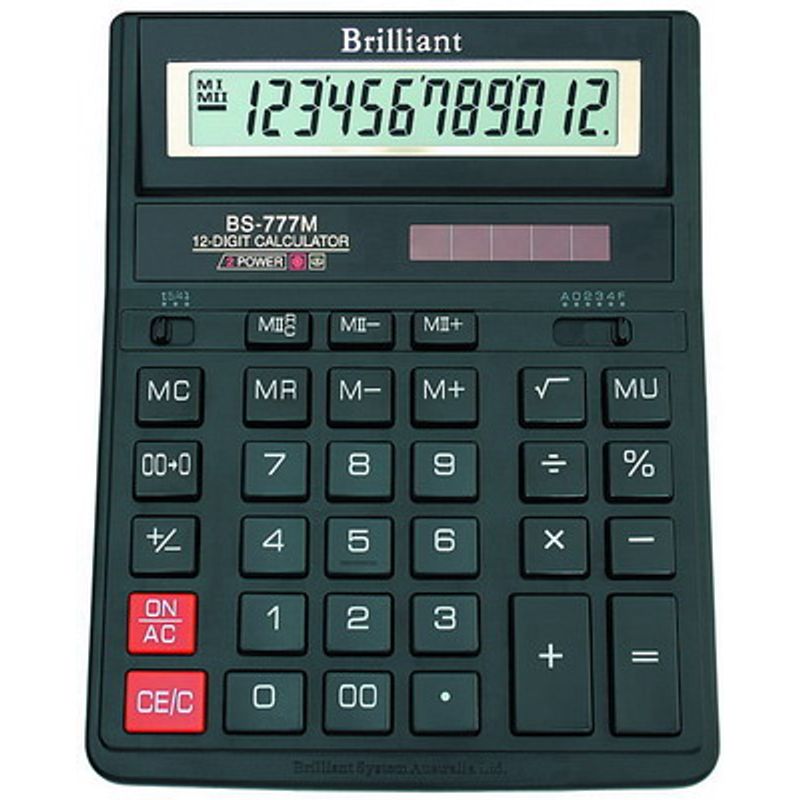 Калькулятор бухгалтерский 12-разр. 159х205х15