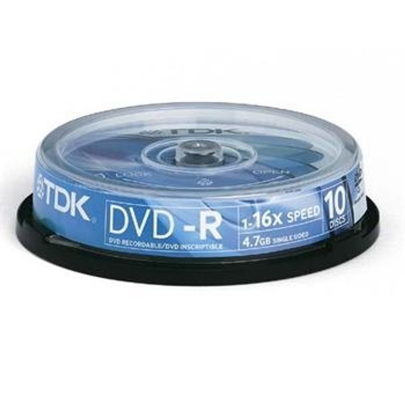 Диск DVD + R (Cake 10) 4,7 GB TDK / 120 min16x