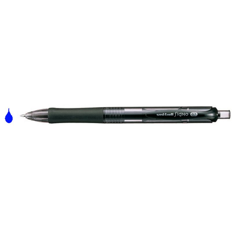 Гелевая автоматическая ручка uni-ball Signo RETRACTAE, 0,5 мм, синяя