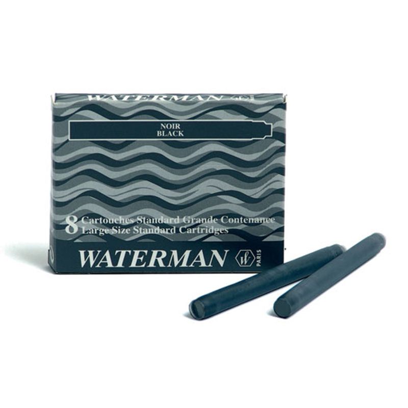 Картридж чернильный черный Waterman длинный (упаковка = 8 шт.)