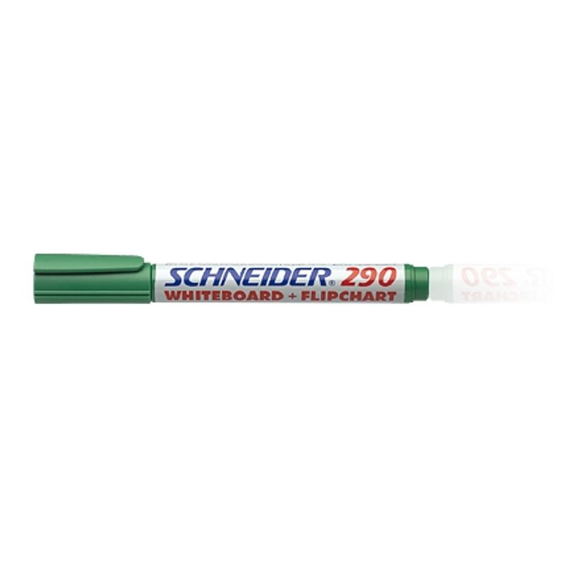Маркер для доски + флипчарт зеленый S290 (не сохнет без колпачка)