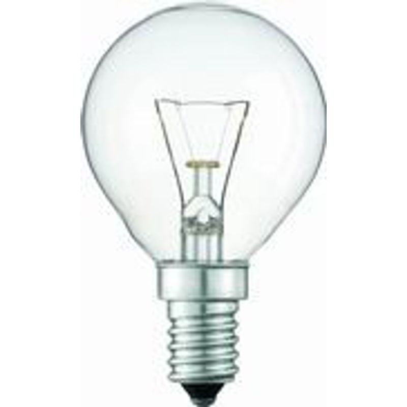 Лампа накаливания E14 60W шарик Р45, прозрачная