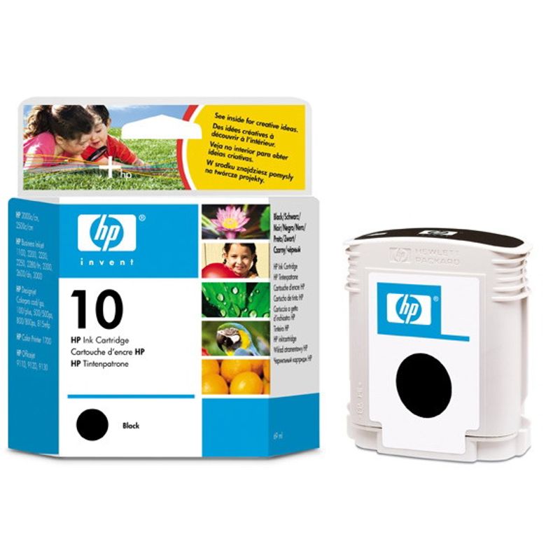 Картридж HP 2000/2500 B №10 Black, оригинальный