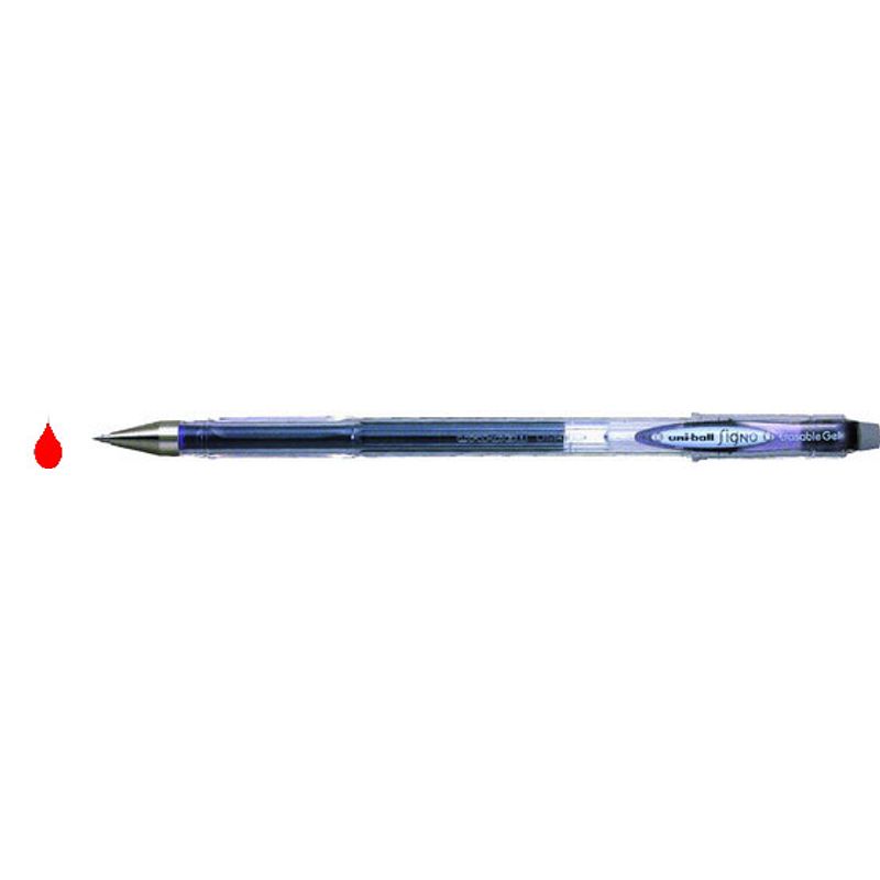 Гелевая ручка uni-ball Signo Erasable Gel, 0,5 мм, красная