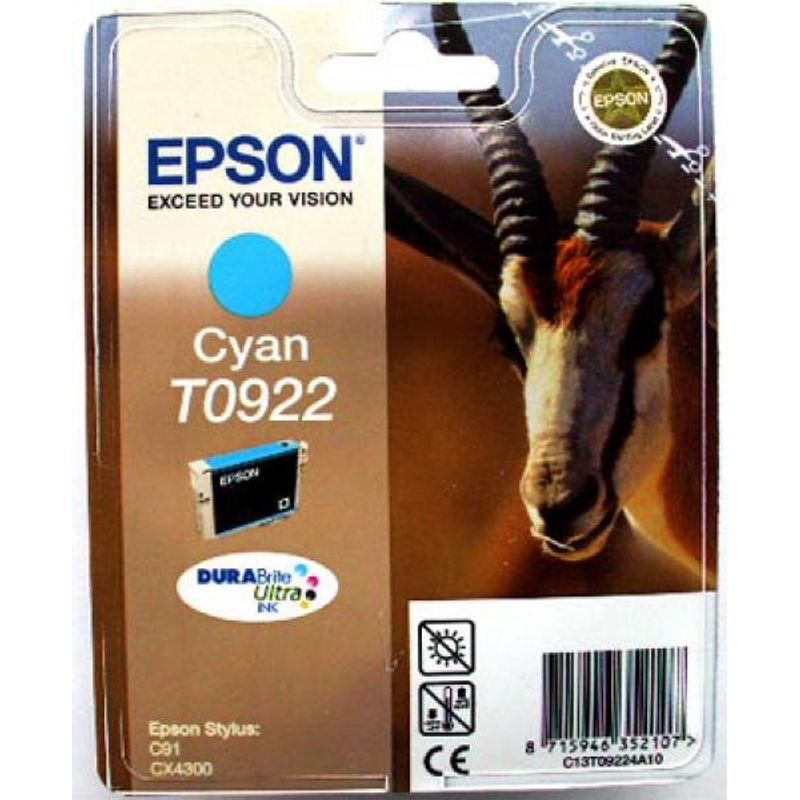 Картридж Epson Stylus C91 / СХ4300 (Cyan), оригинальный