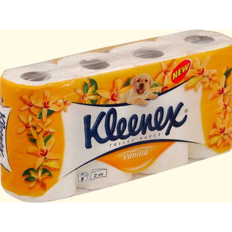 Туалетная бумага на гильзе 2-х слойная Kleenex (8 рулонов)