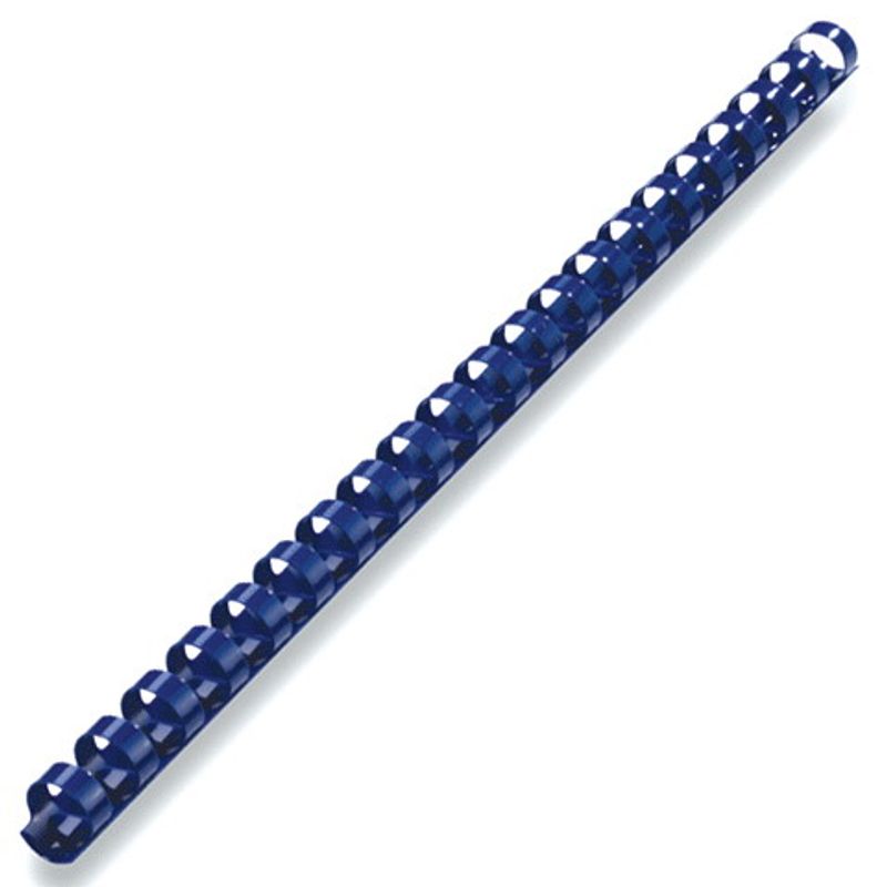 Пружины 25мм (200 л.) A4 синие, пластиковые круглые, уп.=50шт