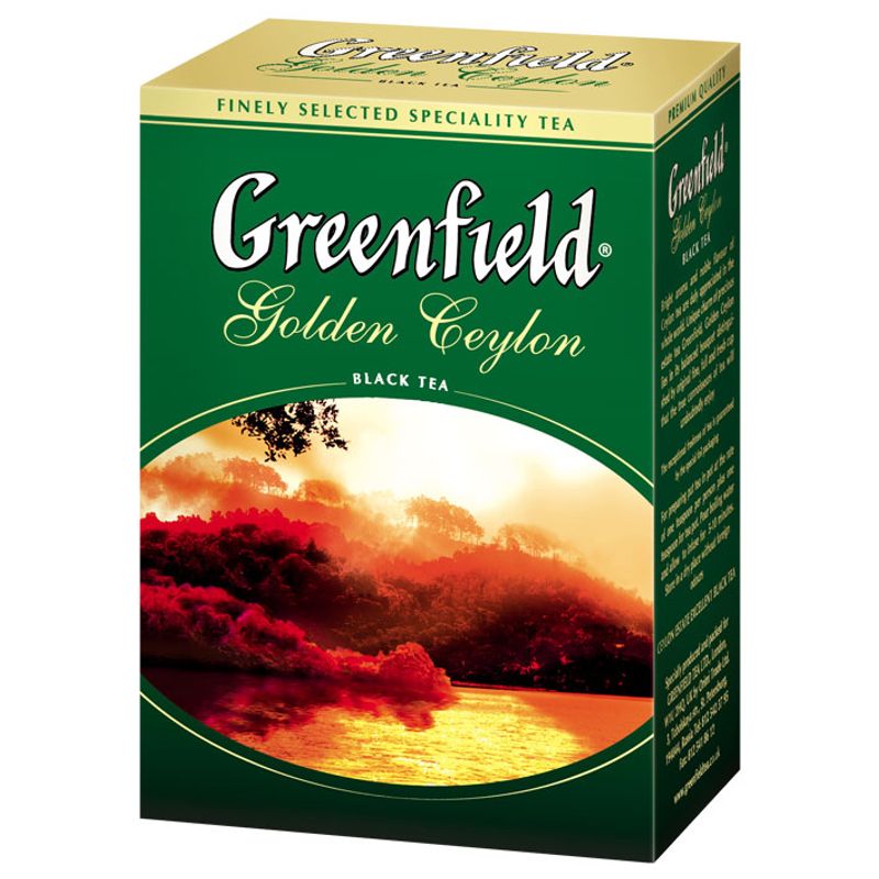 Чай Гринфилд черный Golden Ceylon листовой 100г