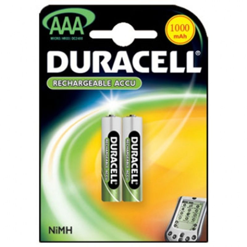 Аккумулятор мизинчик Duracell ААА 1000mAh