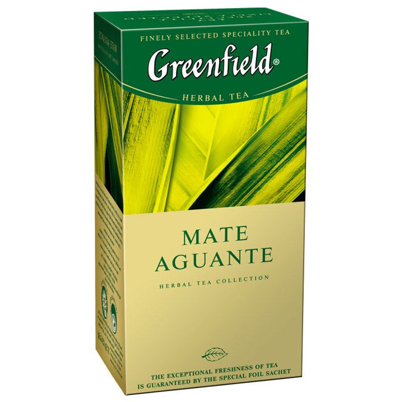 Чай Гринфилд травяной мате Mate Aquante, (пакет на нитке) 25х2г
