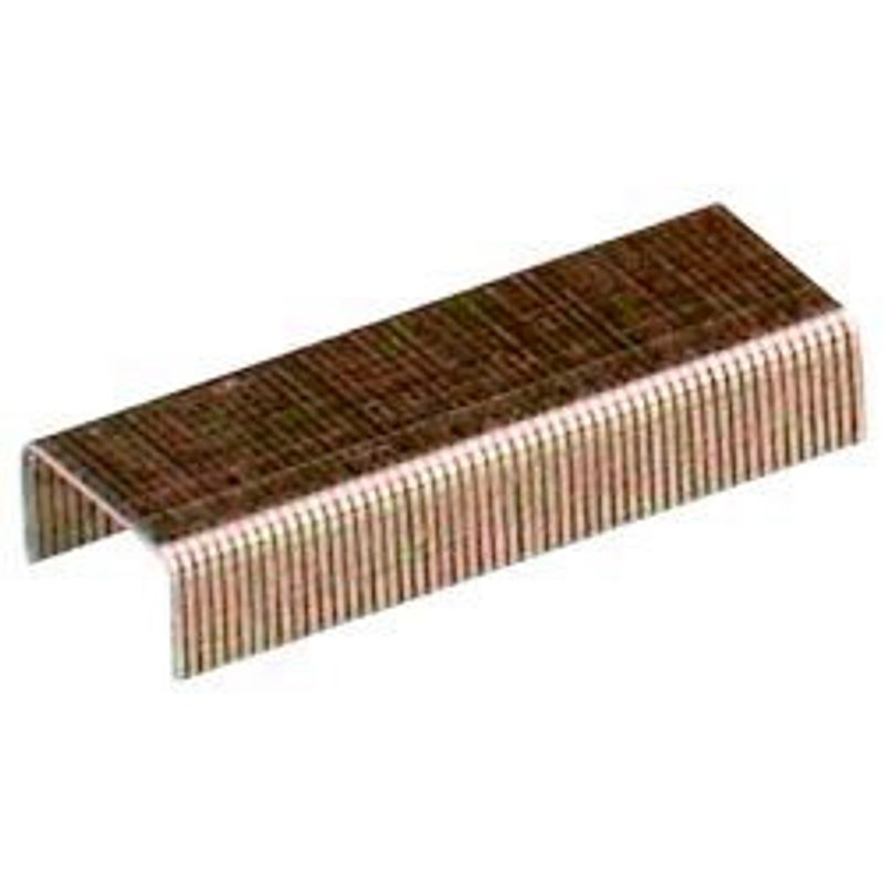 Скобы № 10, до 20 листов, медные, (ширина = 8,4мм, высота ножки 5мм), (1000 шт.)