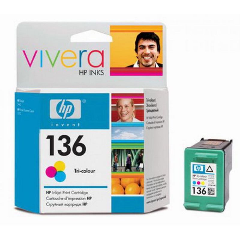 Картридж HP DJ 5443 / PSС Color №136 оригинальный