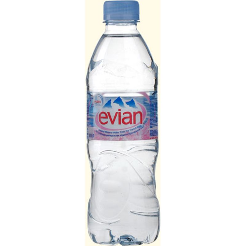 Вода минеральная негазированная Эвиан 0,5 л, пластик