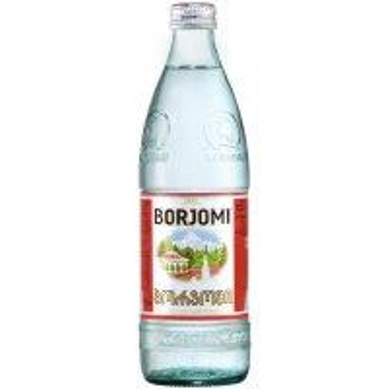 Вода минеральная газированная Боржоми, 0,5 л, стекло