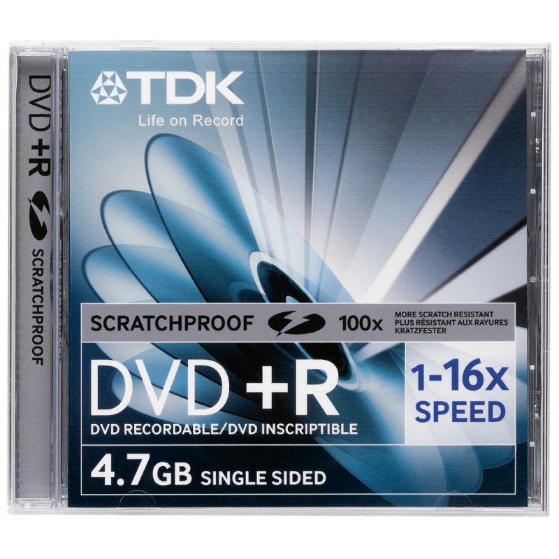 Диск DVD + R Slim 8, 5 GB TDK DL 8x
