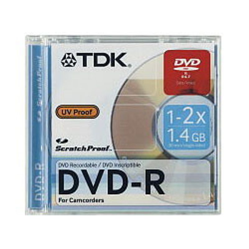 Диск DVD-R Slim TDK 4,7 GB / 120 min 16x Scratch Proof
