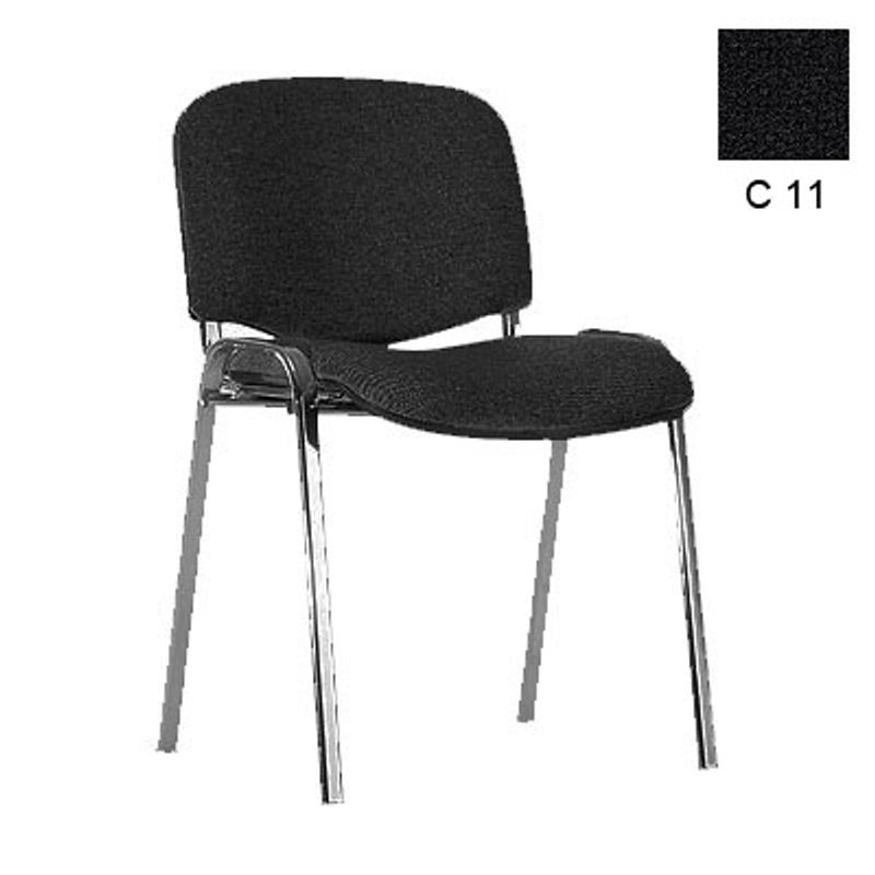 Стул офисный ISO хром (черный, C-11)