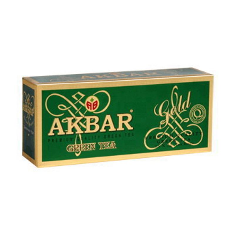 Чай Акбар Зеленый, (пакет на нитке) 25х2г