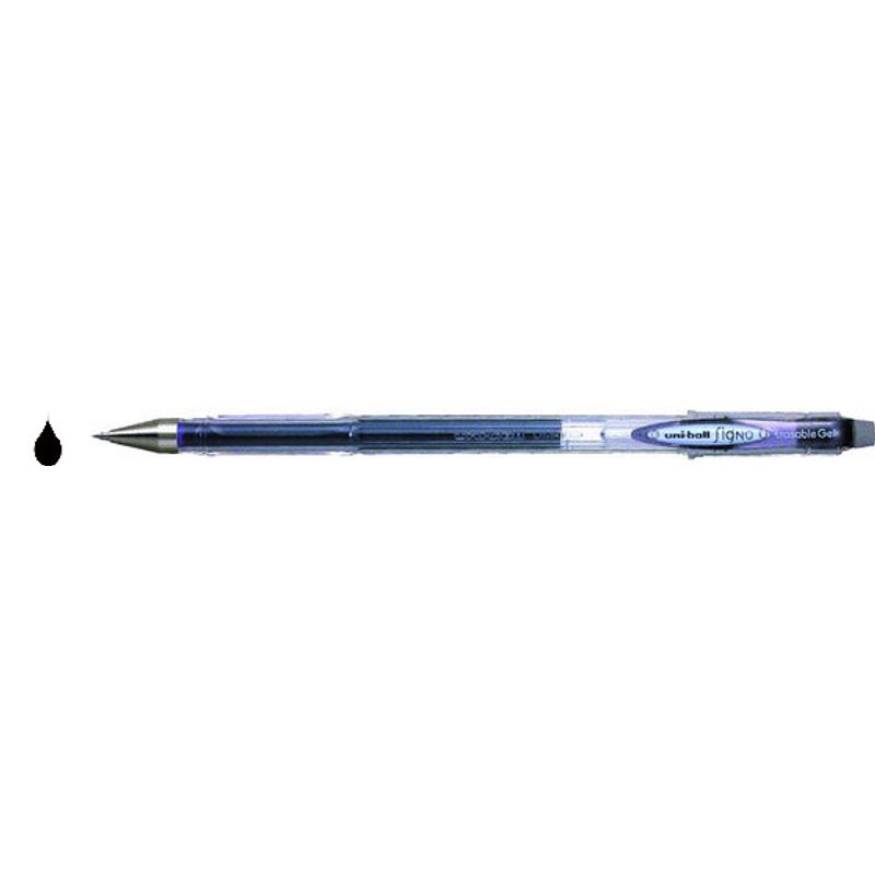Гелевая ручка uni-ball Signo Erasable Gel, 0,5 мм, черная