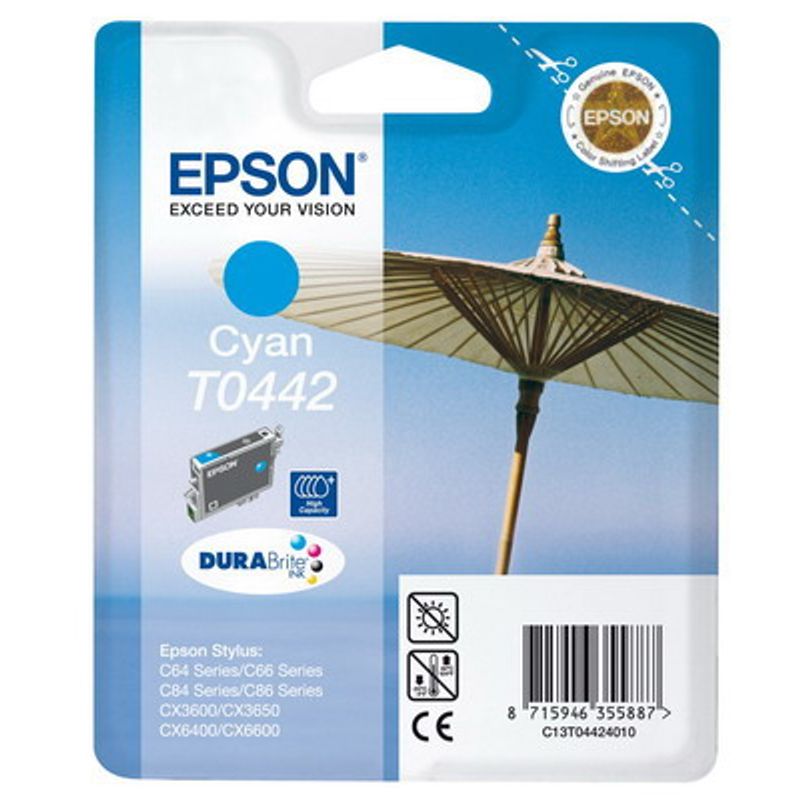 Картридж Epson Stylus C64 / С84 (Cyan) синий оригинальный
