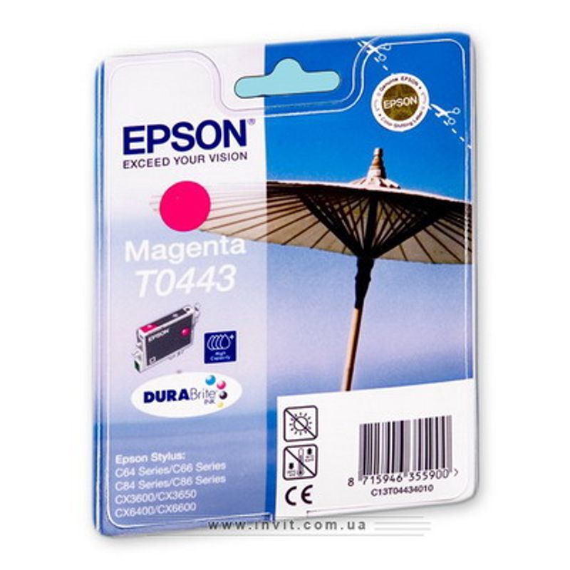 Картридж Epson Stylus C64 / С84 (Magenta) фиолетовый оригинальный
