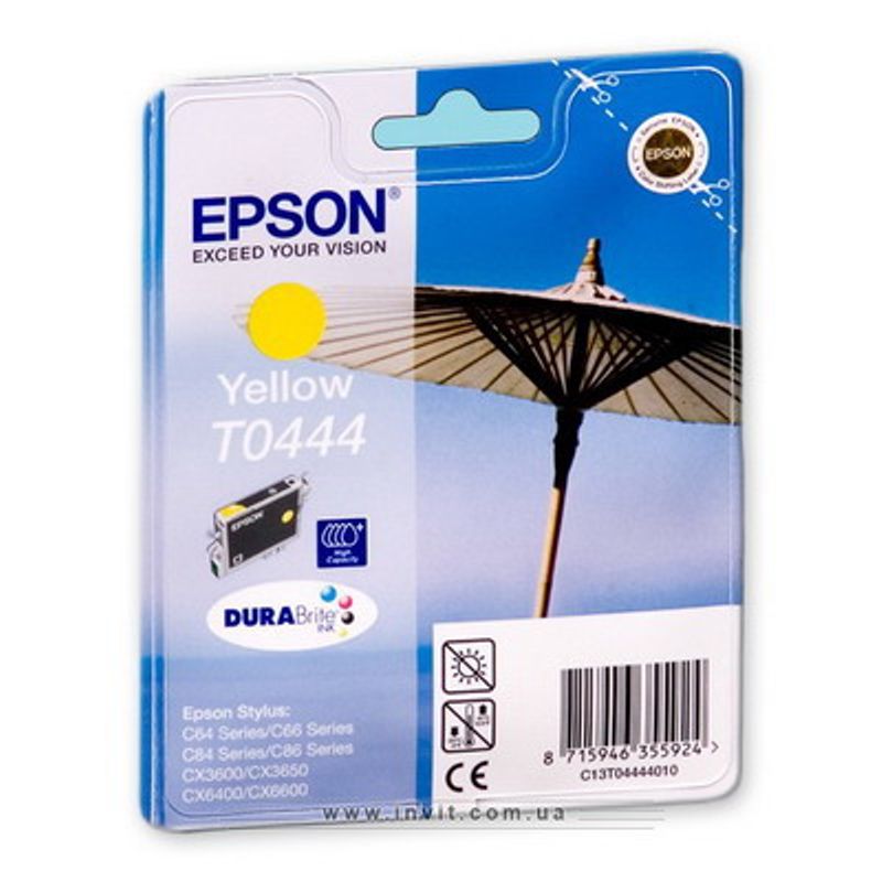 Картридж Epson Stylus C64 / С84 (Yellow) желтый оригинальный