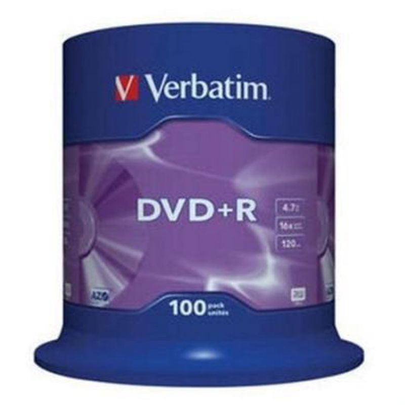 Диск DVD + R (Cake100) Verbatim 4,7 GB / 120 min