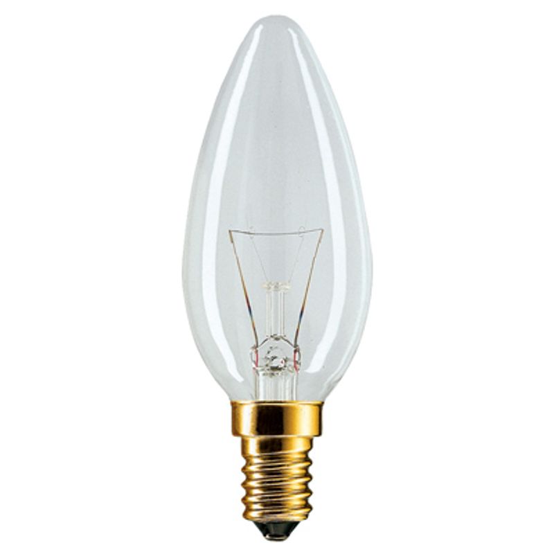 Лампа накаливания E14 60W свечка В35