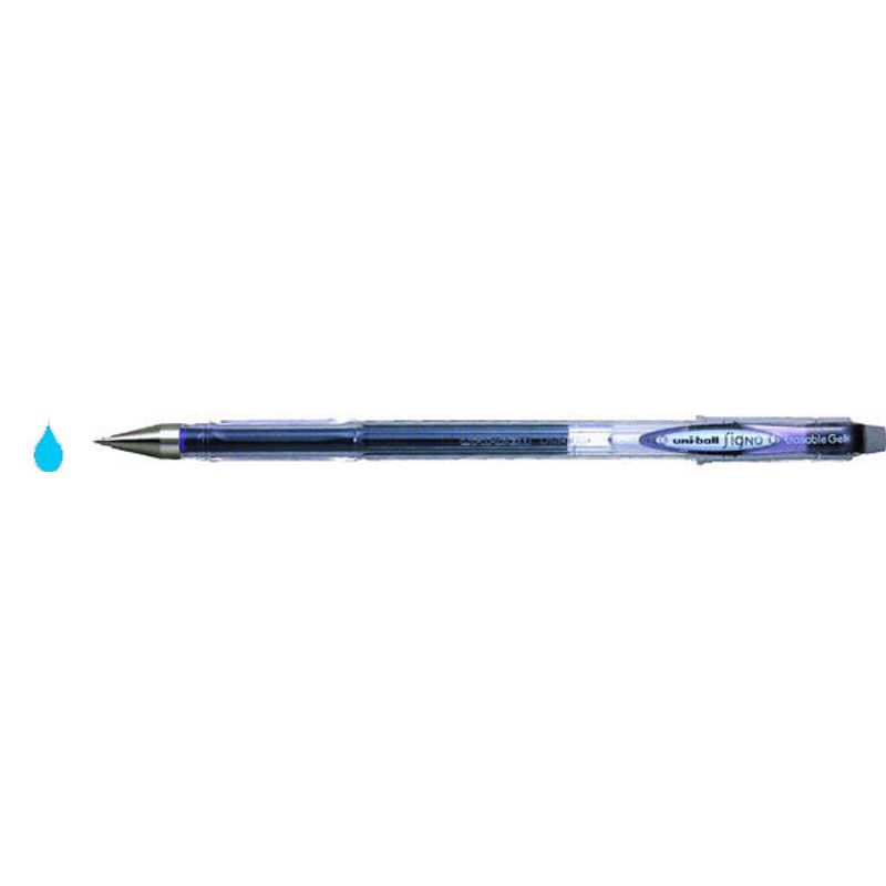 Гелевая ручка uni-ball Signo Erasable Gel, 0,5 мм, голубая