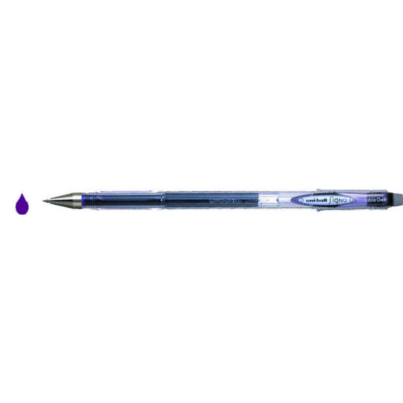 Гелевая ручка uni-ball Signo Erasable Gel, 0,5 мм, фиолетовая