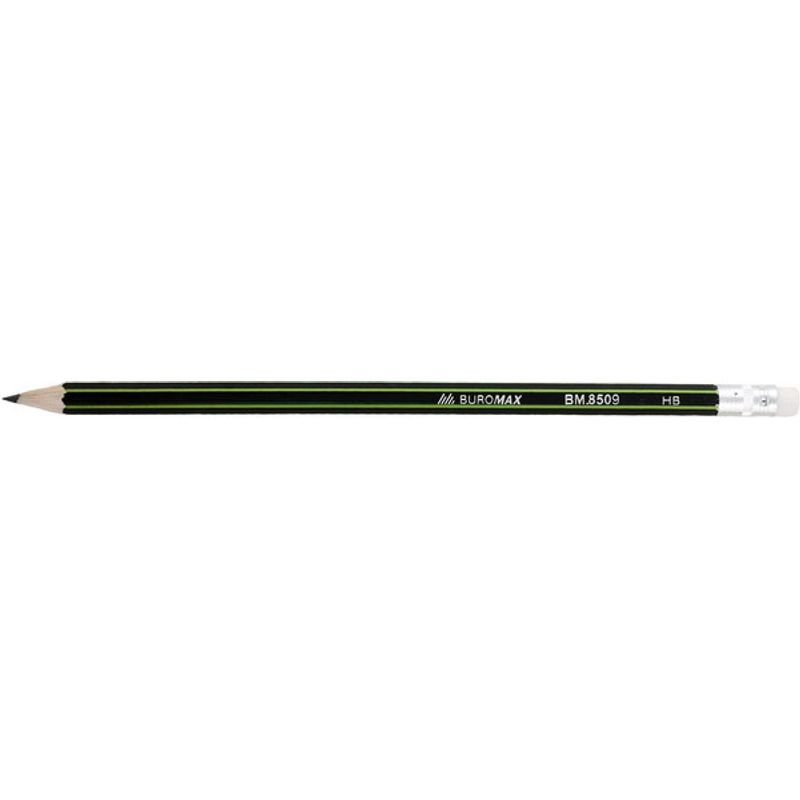 Карандаш с ластиком BM. 8509 черный корпус