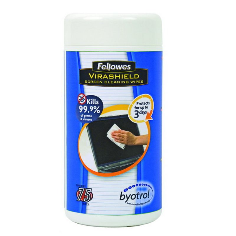 Салфетки для оргтехники в тубе антистатические (TFT, PDAL, LСD), 75шт. BYOTROL
