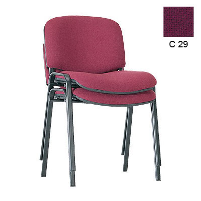 Стул офисный ISO Black (бордо, C 29)