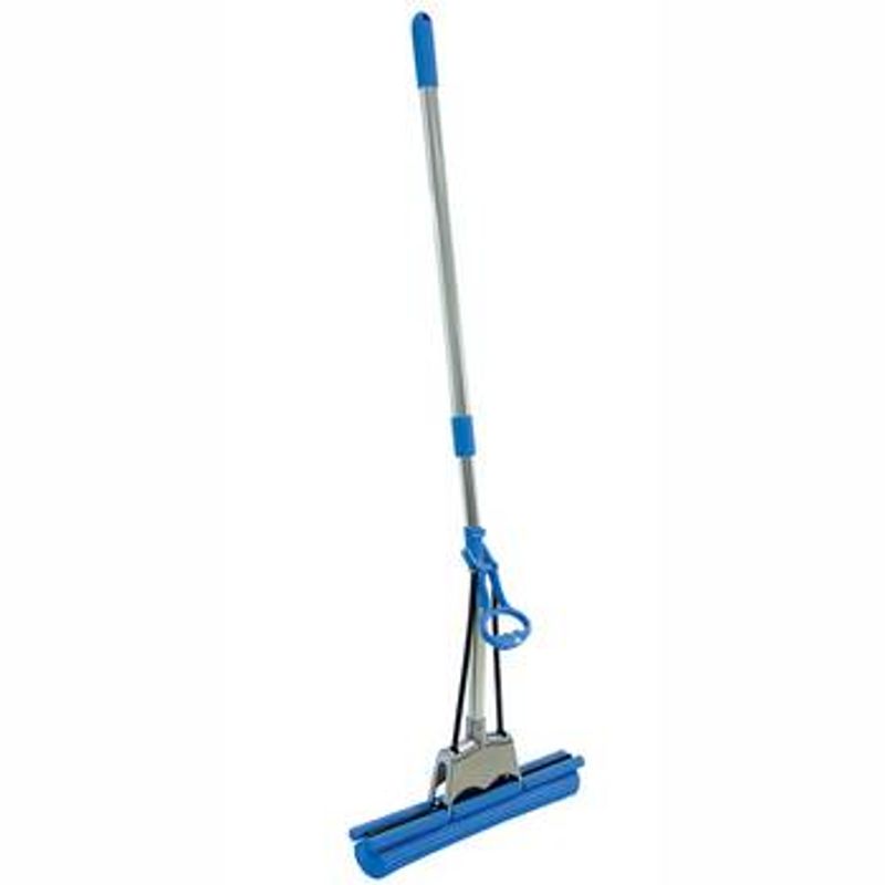 Швабра с 1 отжимом и губкой PVA 38 см Supermop Maxi хромированная